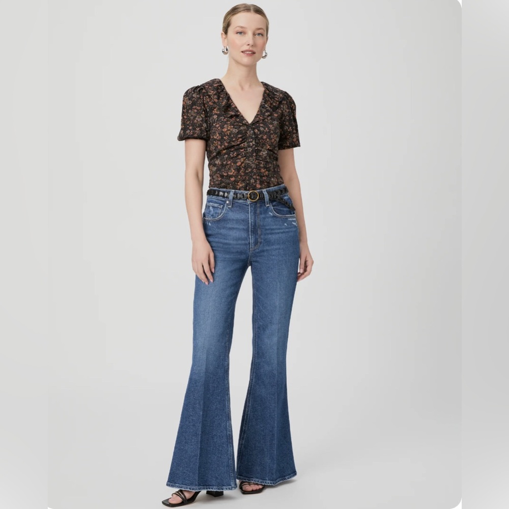Paige Charlie 32” flare Jean in Landmark NWT, size 30